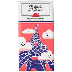 Le chocolat des Français: Lait & éclats d’amandes - Bio
