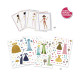 Robes des 4 saisons stickers paper doll