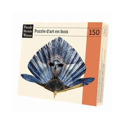 PMWD - L'oiseau bleu - Art Déco - Éventail 20ème Siècle