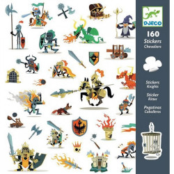 160 stickers de chevaliers
