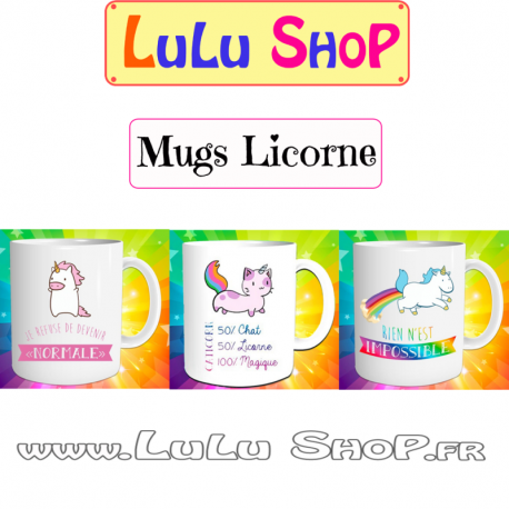 Mugs Licorne Mugs Licorne