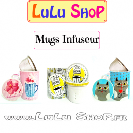 Mug à thé avec filtre et couvercle Mug à thé avec filtre et couvercle