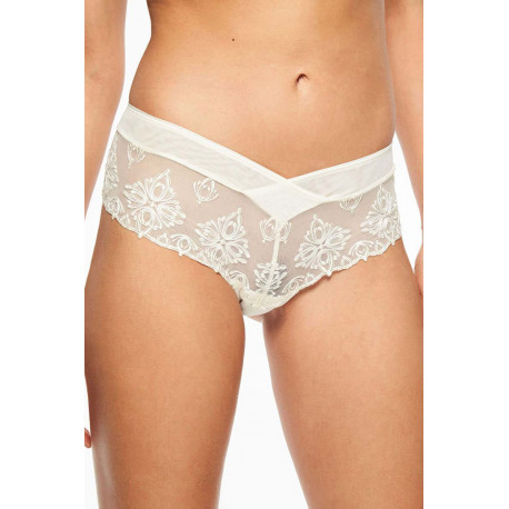 Shorty Tanga Chantelle Taille 44 - Coloris Nacre, Réf 3214, Matière Polyester