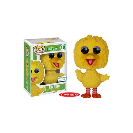 POP - Sesame Street n°10 - Flocked Big Bird 6" Oversized