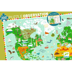 Puzzle observation Tour du monde 200 pièces