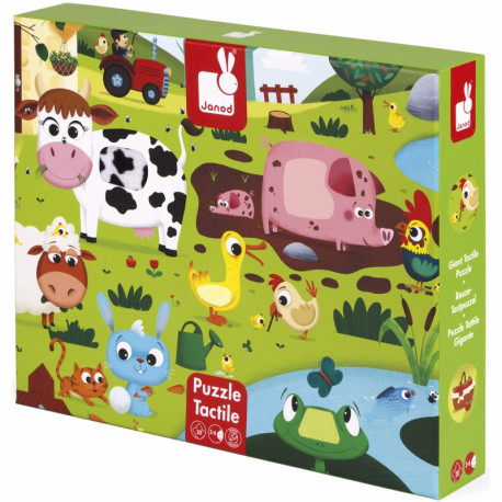 Puzzle tactile Les animaux de la ferme