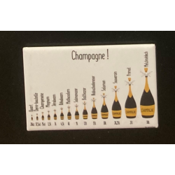 Les Cornichons Magnet bouteilles de champagne