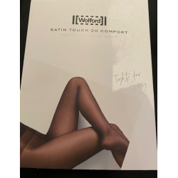 COLLANTS SATIN TOUCH 20  NEARLY BLACK WOLFORD